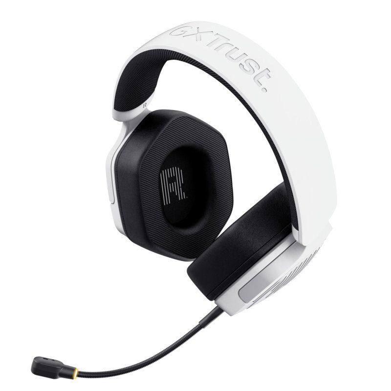 Trust GXT 493W Carus Casque Avec fil &sans fil Arceau, Casque Jouer USB Type-C / USB Type-A Bluetooth Blanc