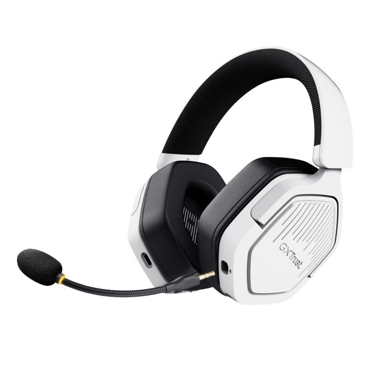Trust GXT 493W Carus Headset Wired & Wireless Head-band, Helmet Gaming USB Type-C / USB Type-A Bluetooth White