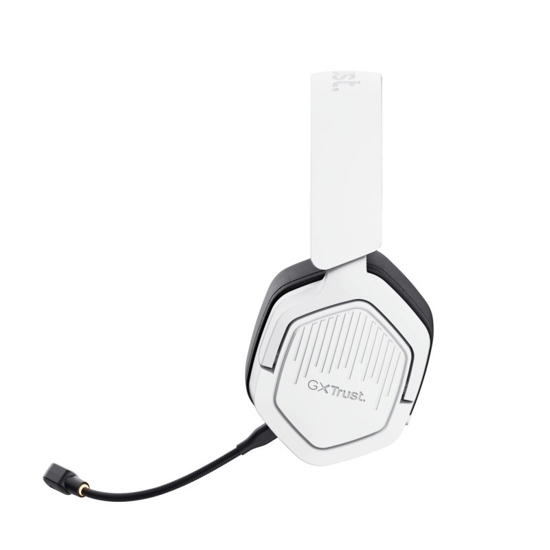 Trust GXT 493W Carus Headset Wired & Wireless Head-band, Helmet Gaming USB Type-C / USB Type-A Bluetooth White