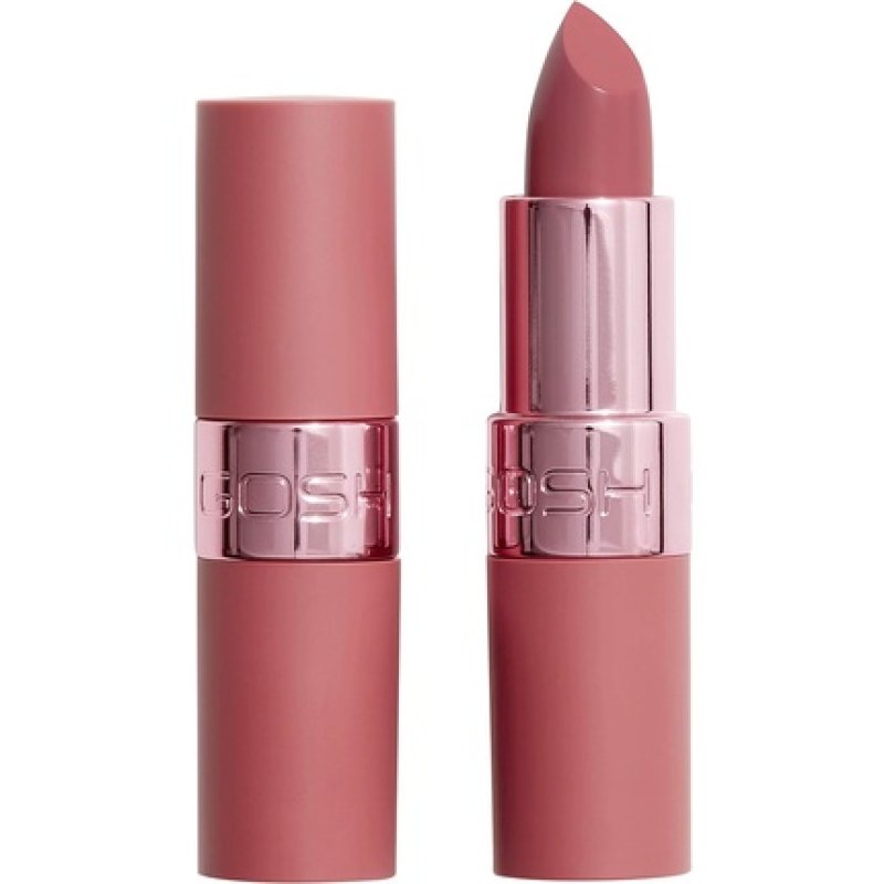 GOSH Luxury Rose Lipstick with Light Sheen Intense Nude Shades 002 Romance