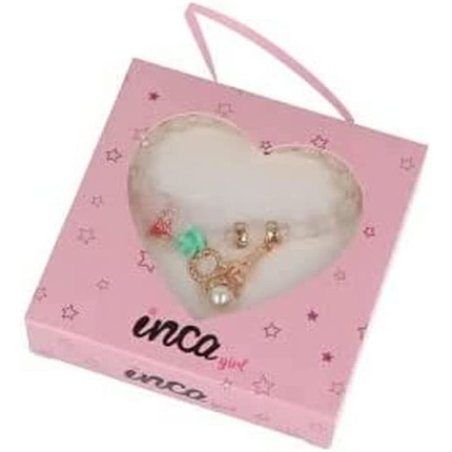 Bracelet With Paris Charms In Gift Box, Unico, Synthetic, No Gemstone