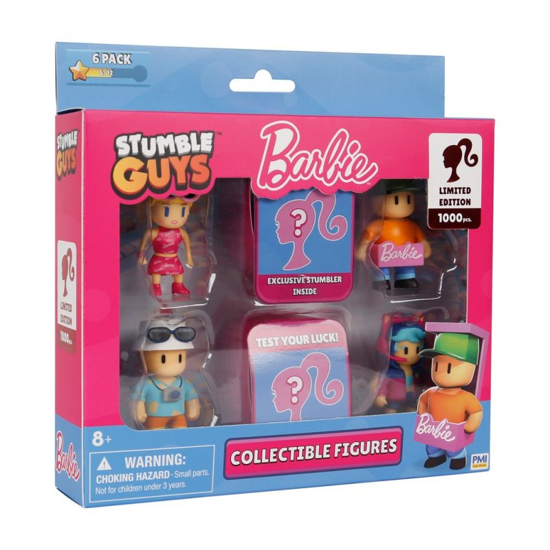 Stumble Guys X Barbie - Figures 6 Pack Deluxe Box