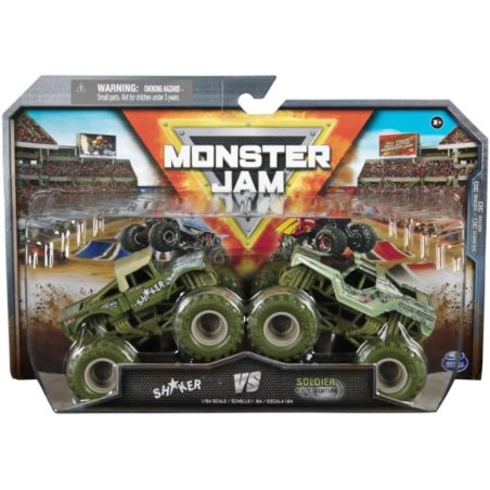Monster Jam - 1:64 Die Cast 2 pack - Shaker vs Soldier Fortune