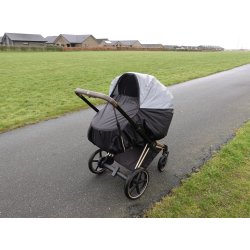 BabyDan - Super Safe Rain Cover - Combi Black - 80 cm