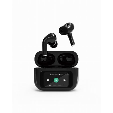 Gembird GMB Audio TWS-LCD-ANC-01-BK écouteur/casque Sans fil Ecouteurs Appels/Musique USB Type-C Bluetooth Noir