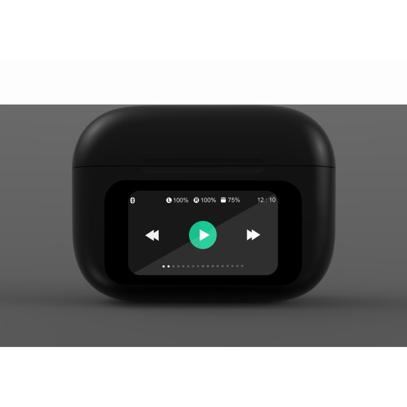 AURICULARES GEMBIRD BT TWS IN-EAR CON PANTALLA LCD Y CANCELACION DE RUIDO NEGRO