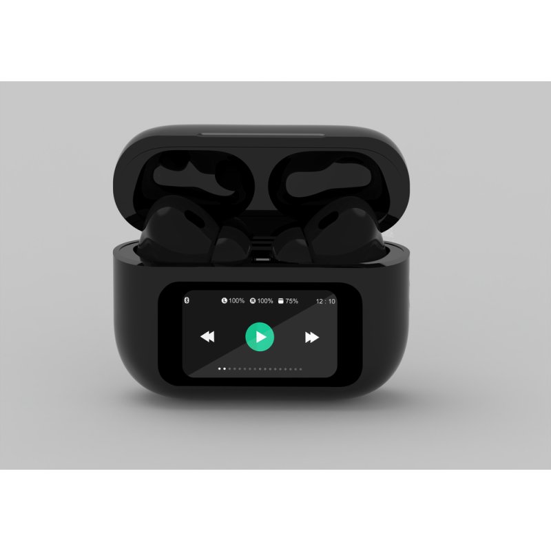 Gembird GMB Audio TWS-LCD-ANC-01-BK écouteur/casque Sans fil Ecouteurs Appels/Musique USB Type-C Bluetooth Noir