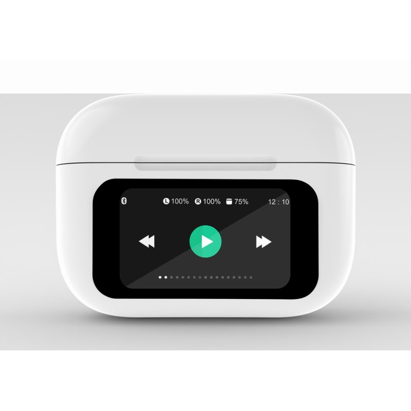 Gembird GMB Audio TWS-LCD-ANC-01-W écouteur/casque Sans fil Ecouteurs Appels/Musique USB Type-C Bluetooth Blanc