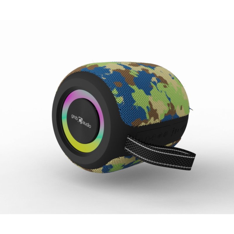 ALTAVOZ GEMBIRD BT CON EFECTO DE LUZ LED RGB CAMUFLAJE