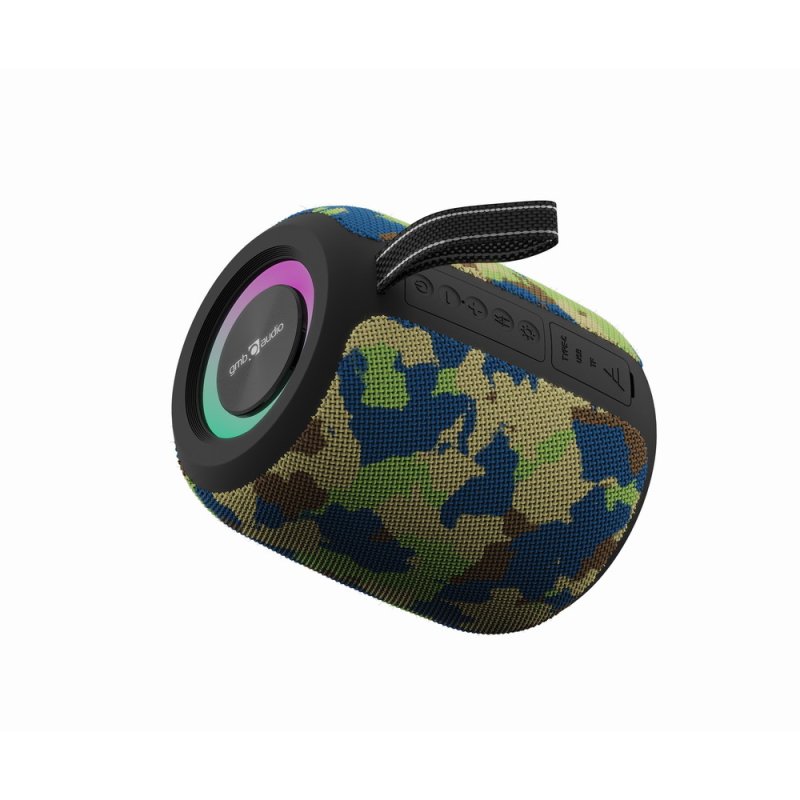ALTAVOZ GEMBIRD BT CON EFECTO DE LUZ LED RGB CAMUFLAJE