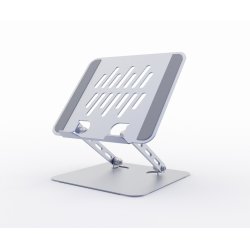 SOPORTE ELEVADOR PLEGABLE PARA PORTATIL GRIS ESPACIAL