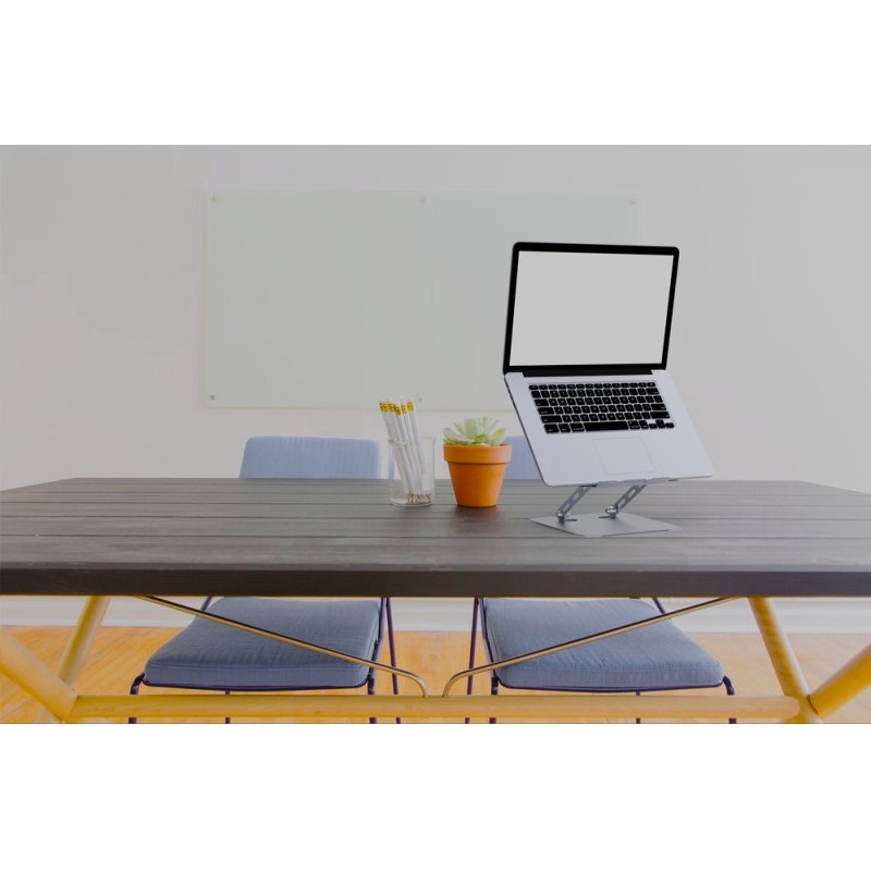 SOPORTE ELEVADOR PLEGABLE PARA PORTATIL GRIS ESPACIAL