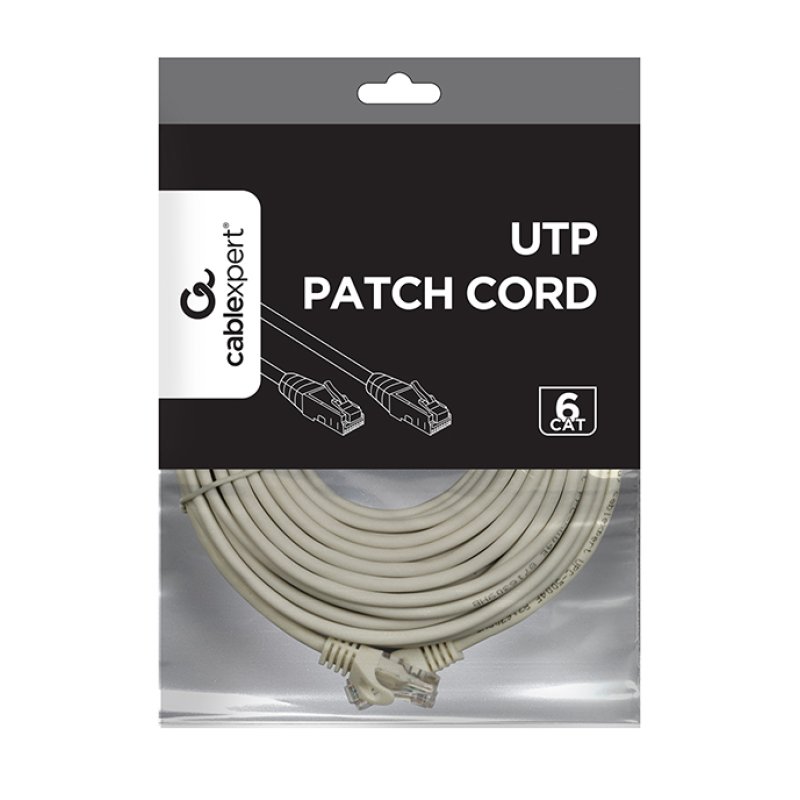CABLE RED GEMBIRD UTP CAT6 10M COBRE GRIS