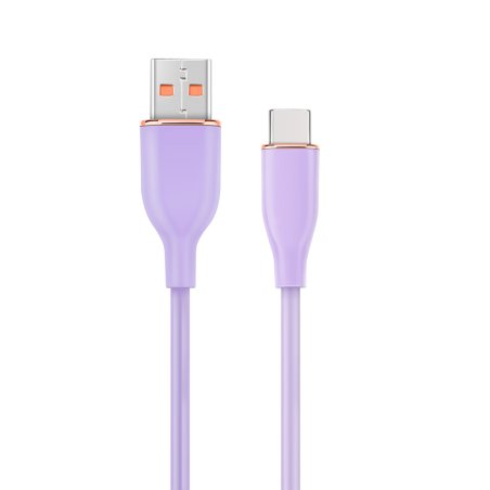 Gembird CC-USB2S-AMCM-1.5M-P USB cable USB 2.0 USB A USB C Purple