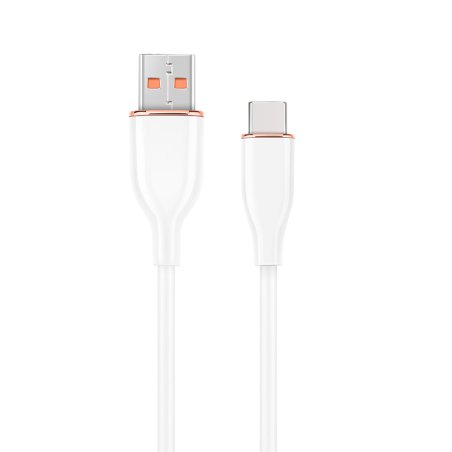 CABLE DE CARGA Y DATOS GEMBIRD USB TIPO C DE SILICONA PREMIUM 1,5 MBLANCO