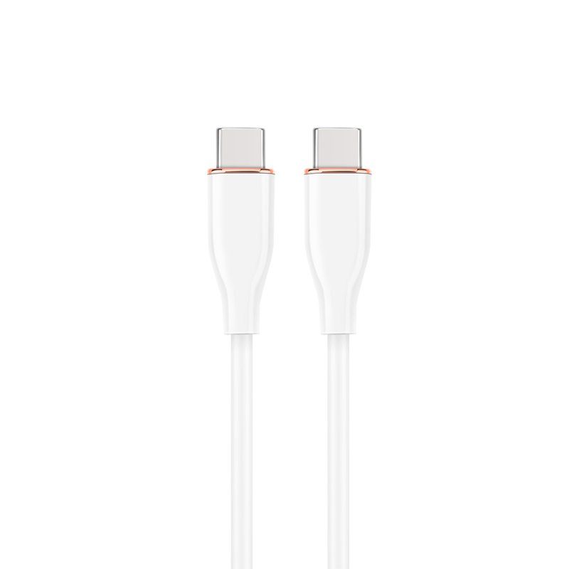 CABLE DE CARGA Y DATOS GEMBIRD (PD) TIPO-C SILICONA ALTA CALIDAD 1,5M BLANCO
