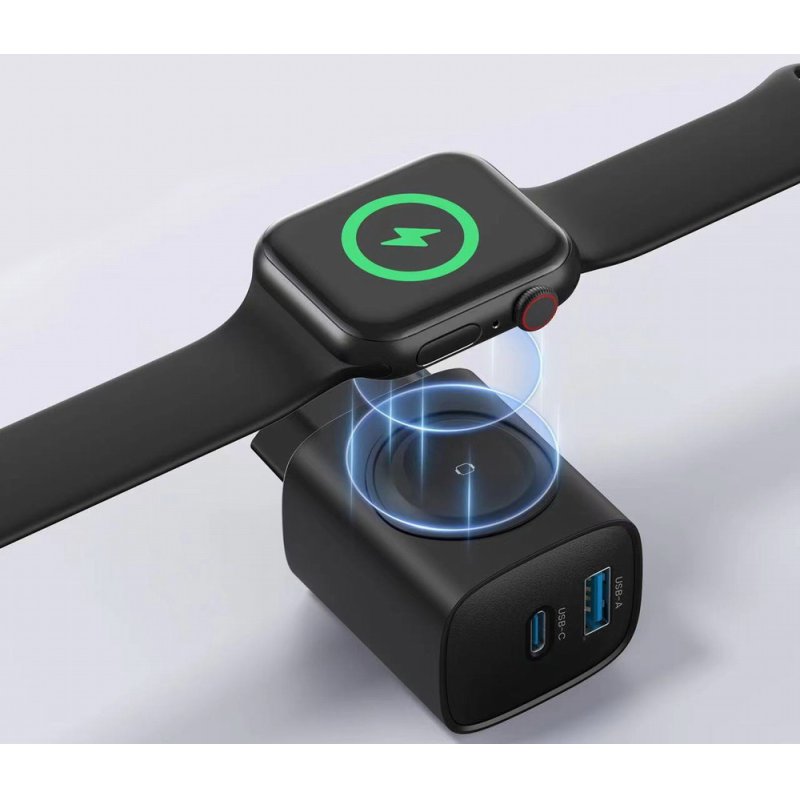 CARGADOR GEMBIRD 2-1 USB CARGA RAPIDA APPLE WATCH NEGRO