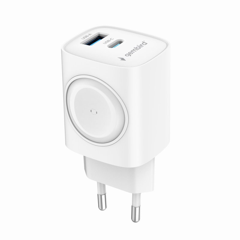 Gembird TA-UC-PDQCW20-01-W mobile device charger Universal White AC Fast charging Indoor