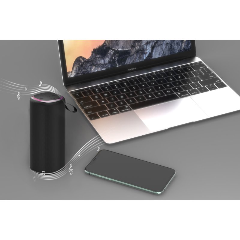 ALTAVOZ GEMBIRD BT CON EFECTO DE LUZ LED 10W