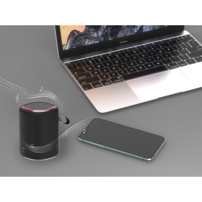 ALTAVOZ GEMBIRD BT CON EFECTO DE LUZ LED 3W