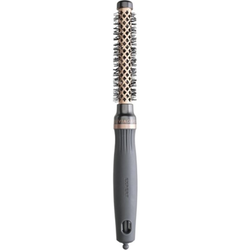Olivia Garden Expert Blowout Heat Nylgard Bristles 15mm Bronze High-performance Blowout Hair Brush for Thicker, Frizzy