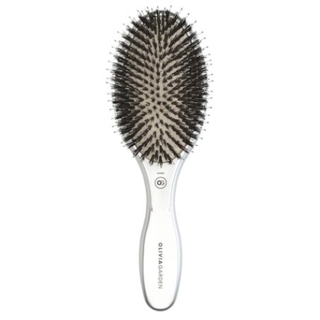 Olivia Garden Expert Care Oval Silver with Boar/Nylon Bristles