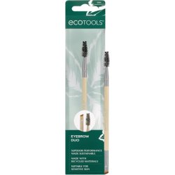 EcoTools Eyebrow Brush Duo Tame Sculpt Fill Brows Multipurpose Gel Powder Cream Dual-Ended Spoolie Angled Brow Brush