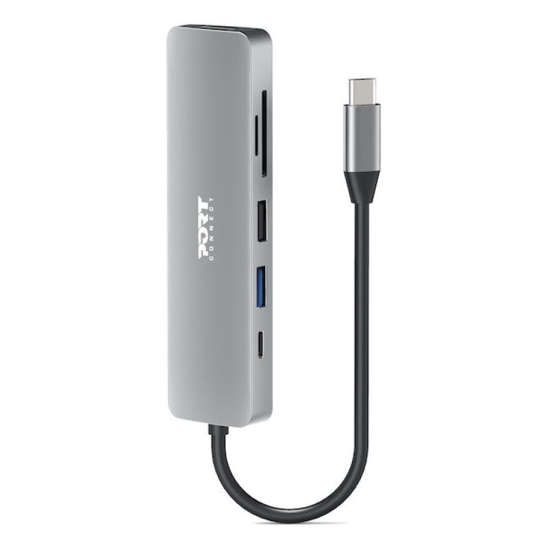 Port Designs 900162 hub & concentrateur USB Type-C Argent