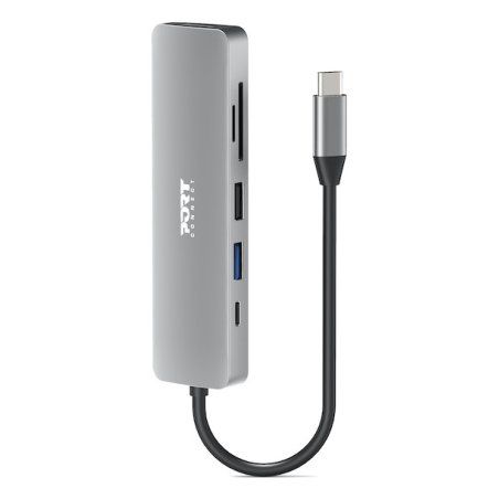 Port Designs 900162 hub & concentrateur USB Type-C Argent