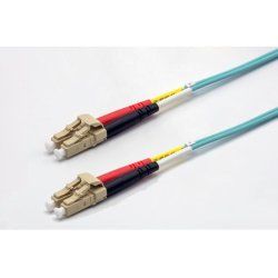 30m LC-UPC/LC-UPC 50/125 OM3 2.0mm LS0H aqua zip cord