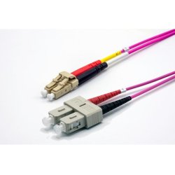 5m SC-UPC/LC-UPC 50/125 OM4 2.0mm LS0H erika zip cord