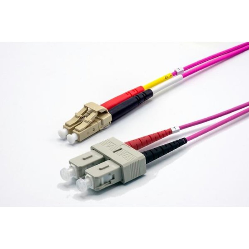 7m SC-UPC/LC-UPC 50/125 OM4 2.0mm LS0H erika zip cord