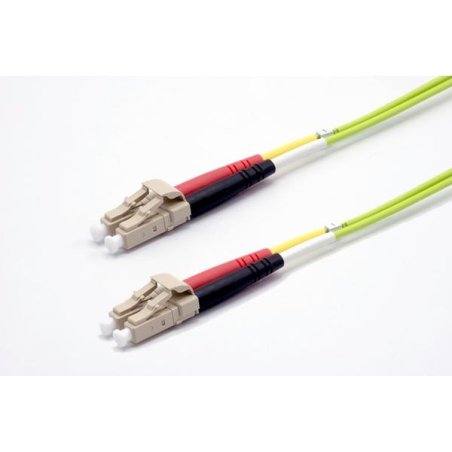 5m LC-UPC/LC-UPC 50/125 OM5 2.0mm LS0H lime zip cord