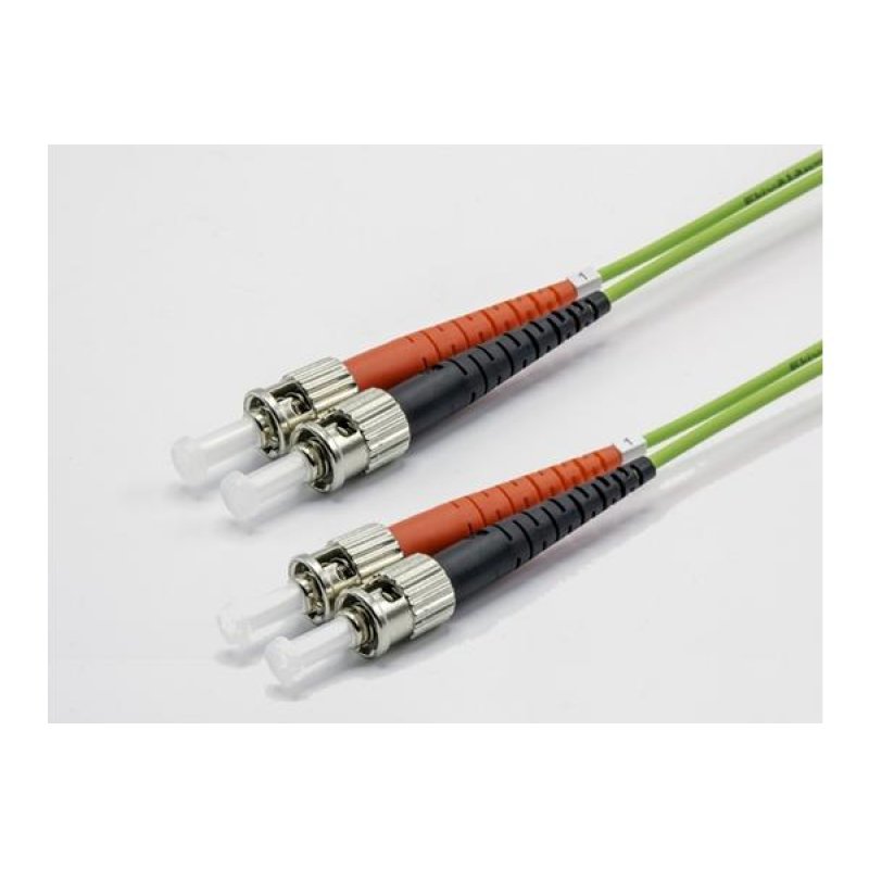 7m ST-UPC/ST-UPC 50/125 OM5 2.0mm LS0H lime zip cord