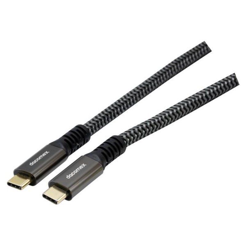 DACOMEX USB 3.2Gen2 10Gbps C-C CORD 100W METAL BRAID GRS - 3