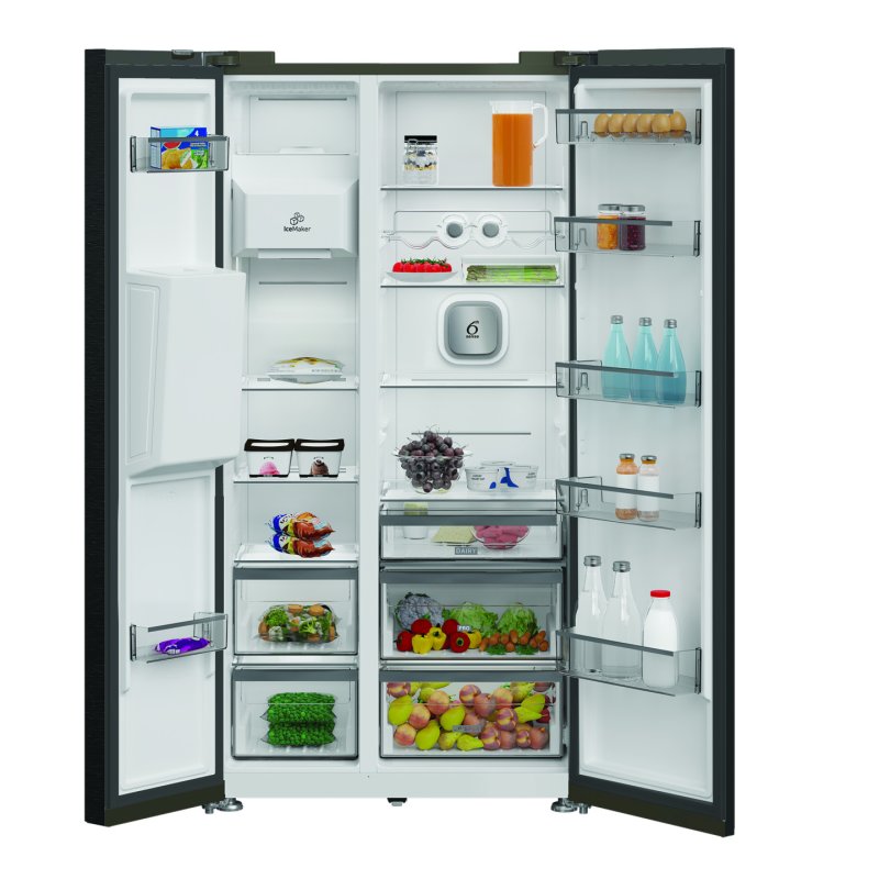 Whirlpool WHG2 6574W XK5E frigo américain Pose libre 578 L D Noir