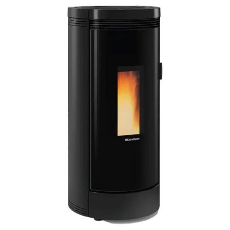 1283601-POELE A GRANULES ETANCHE-9KW-A -FLAMME VERTE 7*-CSTB-FOYER FONT *