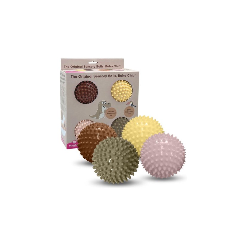 Edushape - Sensory balls - small - 10 cm - 4 pcs - without air (E705174DBC)