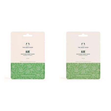 The Body Shop Aloe Vera Soothing Sheet Mask Calming For Sensitive Skin Vegan 0.6 Fl Oz
