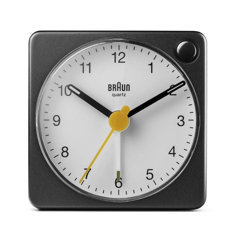 Braun BC02XBW Quartz alarm clock Black, White