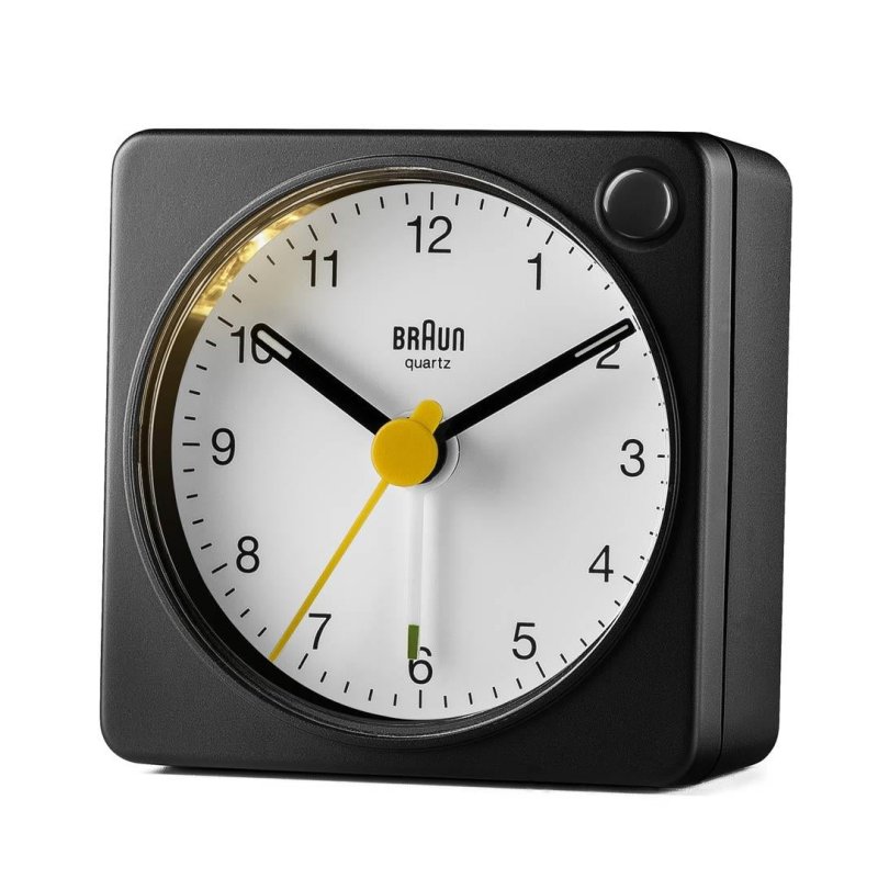 Braun BC02XBW Quartz alarm clock Black, White