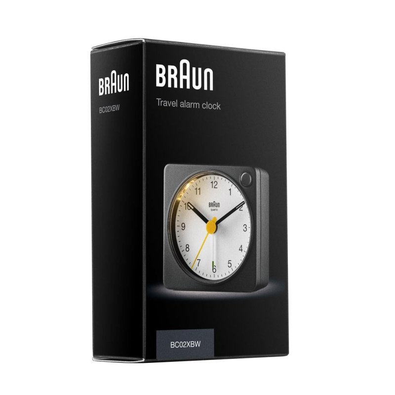 Braun BC 02 XBW Quarzwecker schwarz-wei Lichtf.