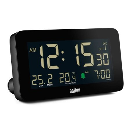 Braun BC10 Digital alarm clock Black