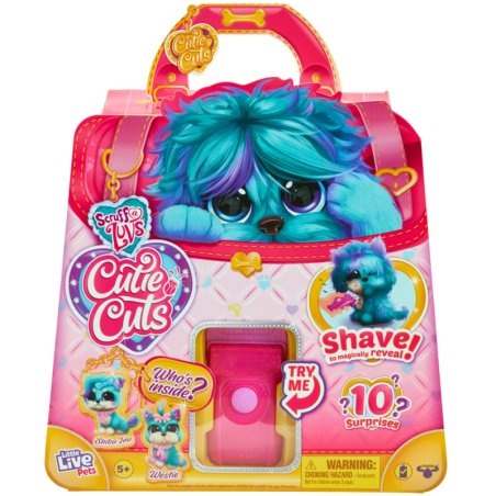 Scruff-a-Luvs Cutie Cuts – Blue Surprise Pet Salon Playset