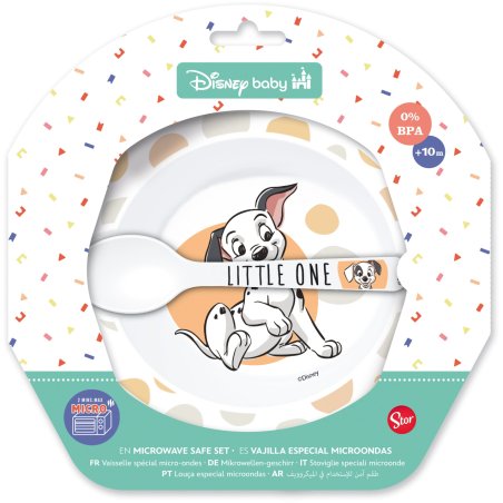 Stor - BABY, Toddler 2-pc. SET - Bowl Spoon - Disney Clas