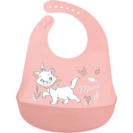 Stor - BABY Toddler Bib - 100% silicone - Disney Marie
