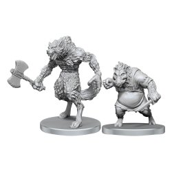 Pathfinder Deep Cuts miniatures à peindre Werewolf & Wereboar