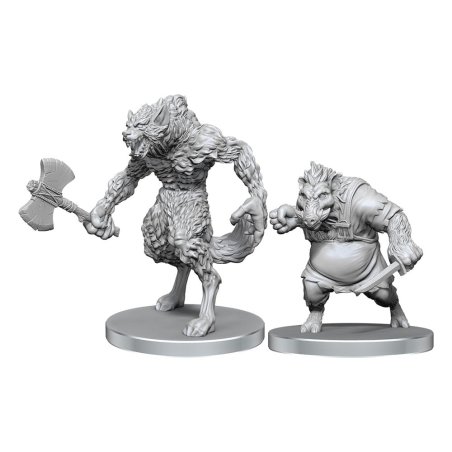 Pathfinder Deep Cuts miniatures à peindre Werewolf & Wereboar