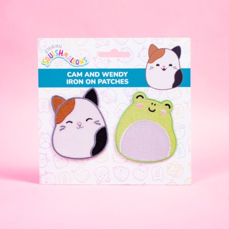 Squishmallows - Set de 2 Écussons Thermocollants Cam et Wendy