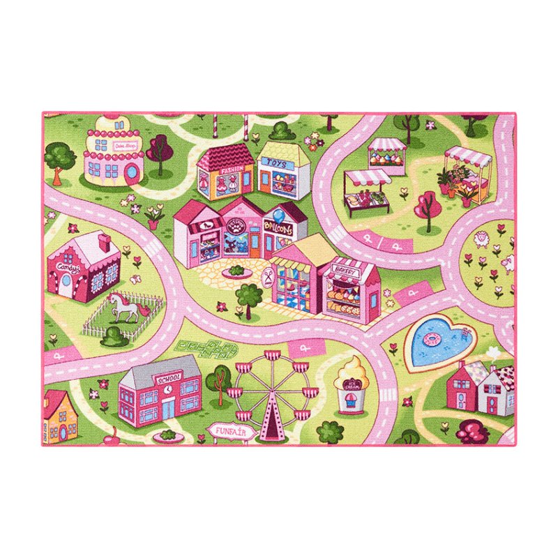 Rebel - Playmat - Pink fairground - 95 x 133 cm